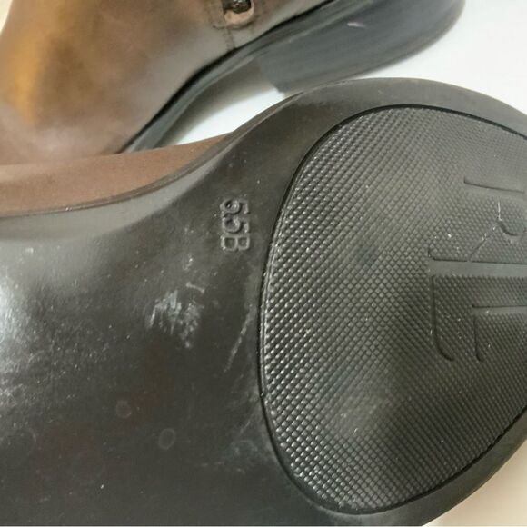 LRL Ralph Lauren Women's Marion Boot Size 5.5 Tall Riding Brown Leather Low Heel - Picture 13 of 15